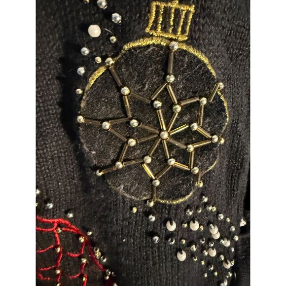 Women's Ambra P/S Christmas Beaded Sweater Vest - Picture 3 of 7